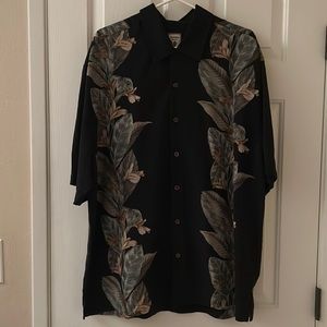 Like New Jamaica Jaxx Mens 100% Silk Button Down Shirt - Size XL